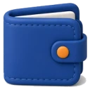 Blue wallet