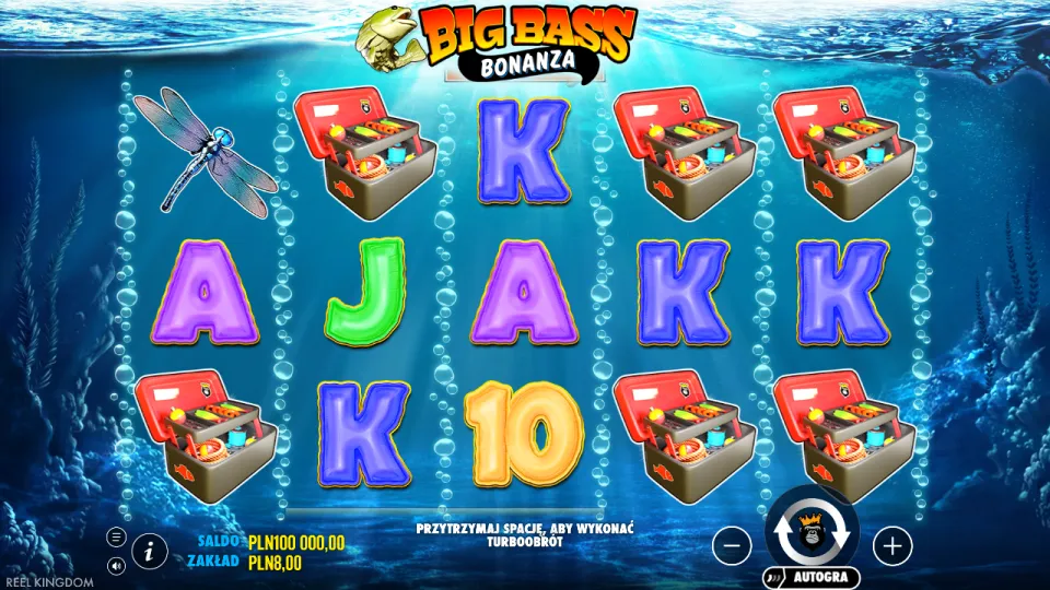 Big Bass Bonanza, game screen