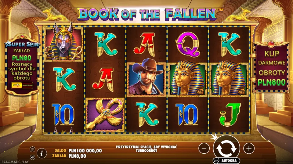 Book of the Fallen, game screen