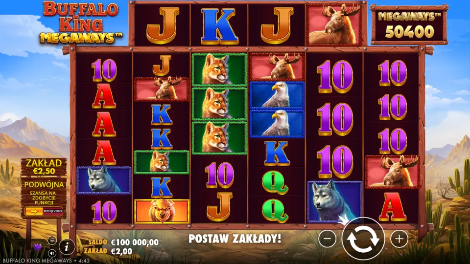 Buffalo King Megaways, game screen Buffalo King Megaways, game screen