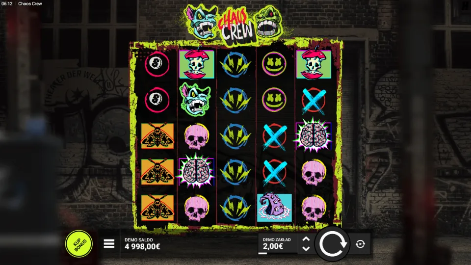 Chaos Crew, game screen