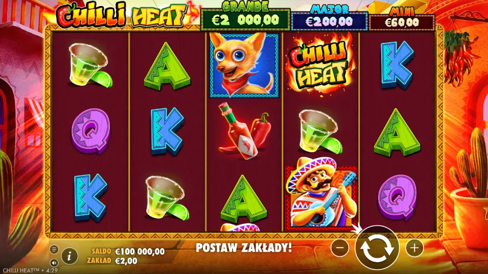 Chilli Heat, game screen Chilli Heat, game screen