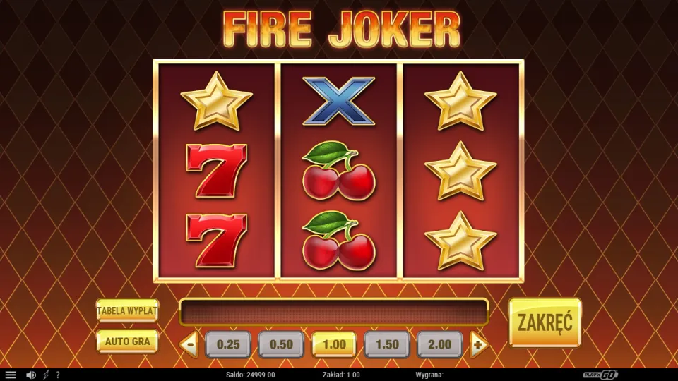 Fire Joker, screen after a spin