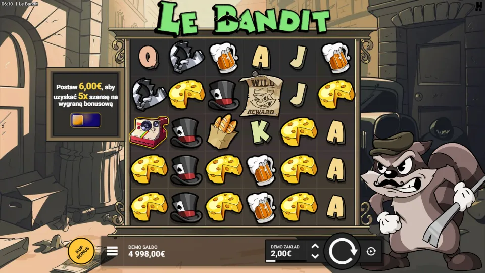 Le Bandit, game screen Le Bandit, game screen