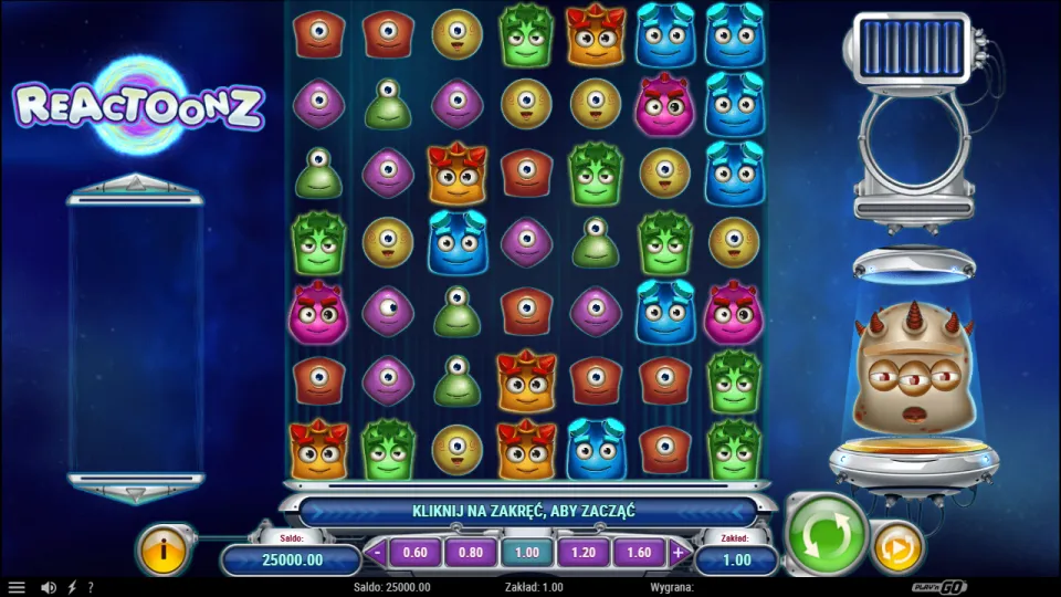 Reactoonz, game screen Reactoonz, game screen