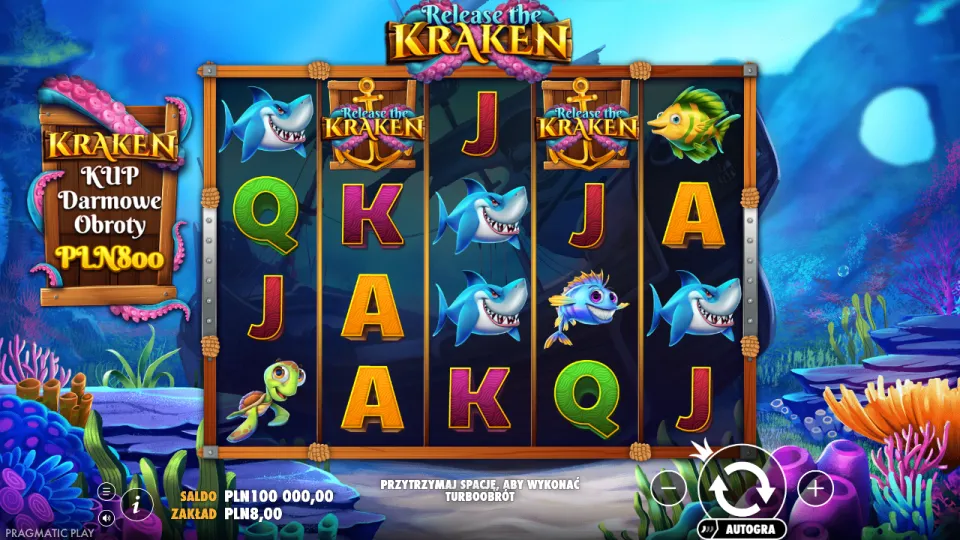 Release the Kraken, game screen Release the Kraken, game screen