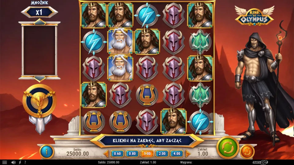 Rise of Olympus, game screen