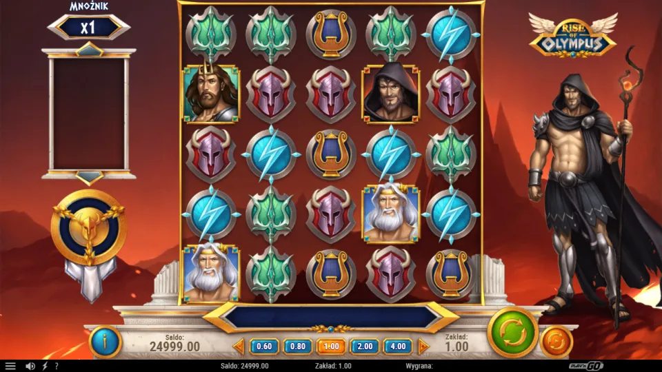 Rise of Olympus, screen after a spin