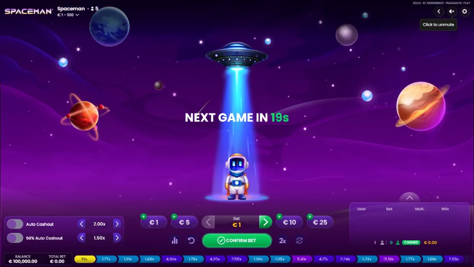 Spaceman, game screen Spaceman, game screen