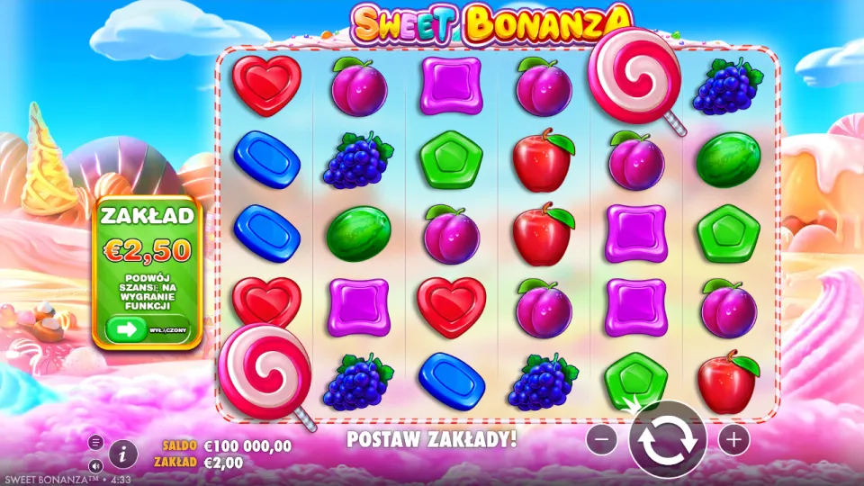 Sweet Bonanza, game screen Sweet Bonanza, game screen