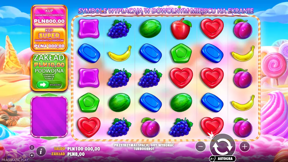 Sweet Bonanza 1000, game screen