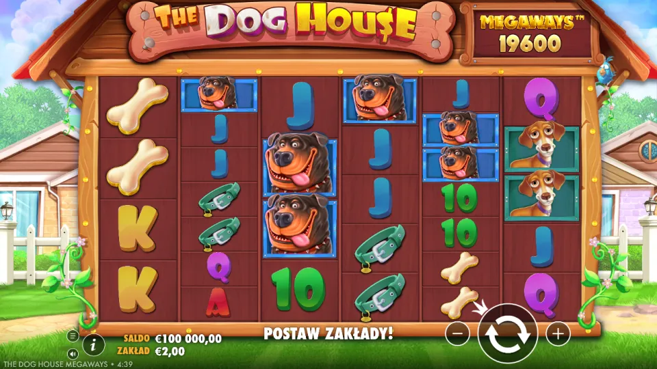 The Dog House Megaways, game screen The Dog House Megaways, game screen
